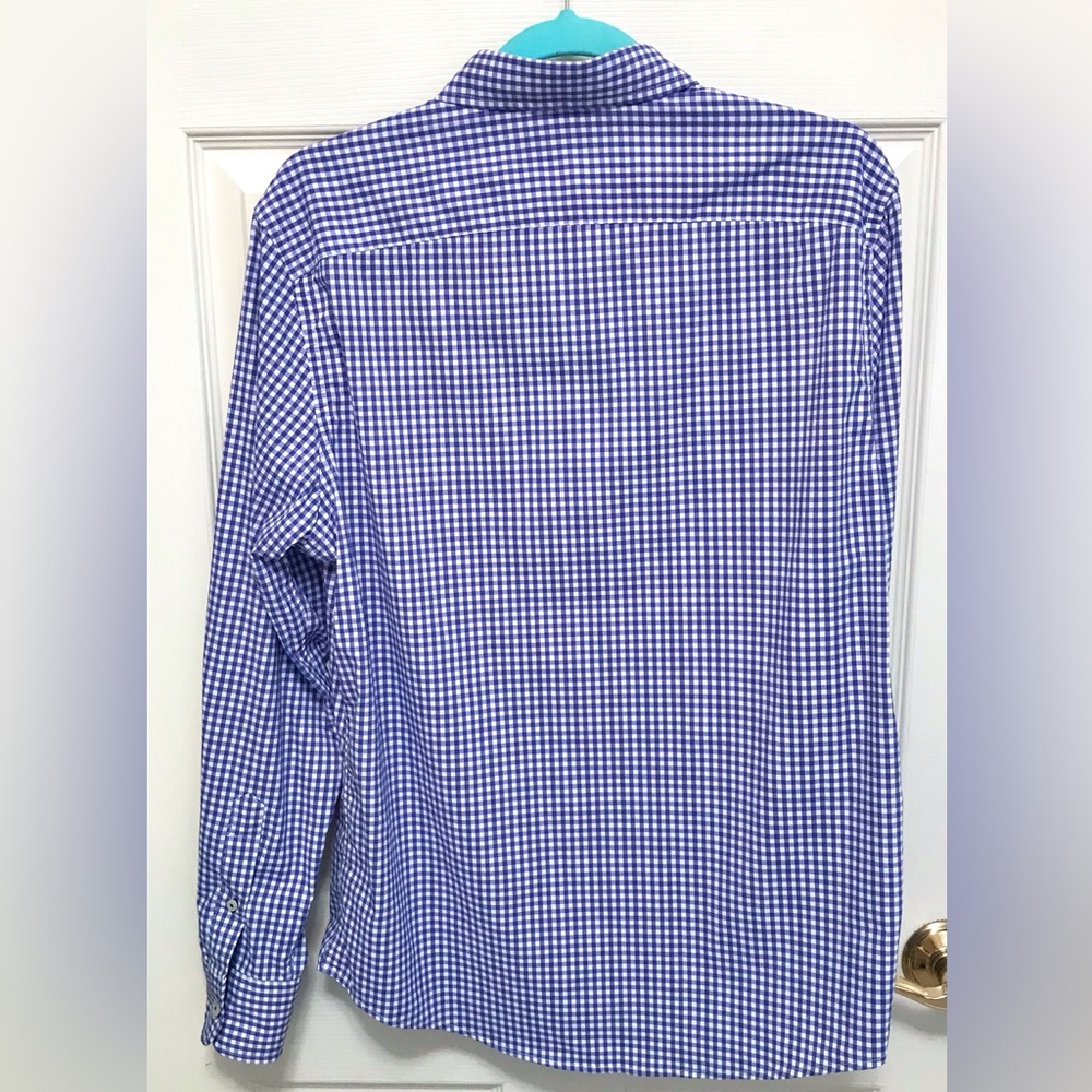 UNTUCKit Blue Check Long Sleeve Button Down - Picture 12 of 14